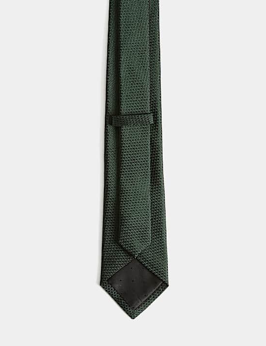 Textured Pure Silk Tie