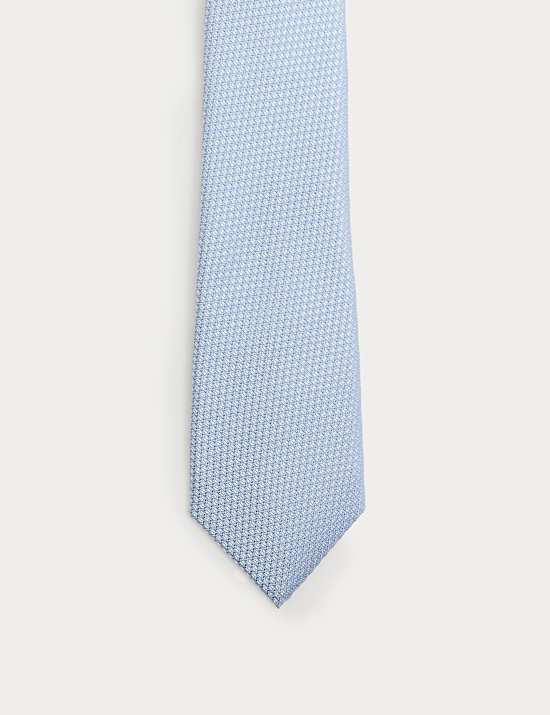 Textured Pure Silk Tie