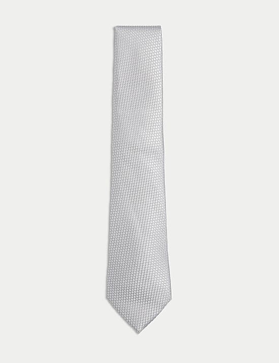 Textured Pure Silk Tie