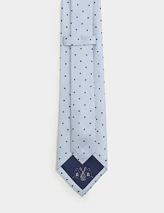 Pure Silk Polka Dot Tie
