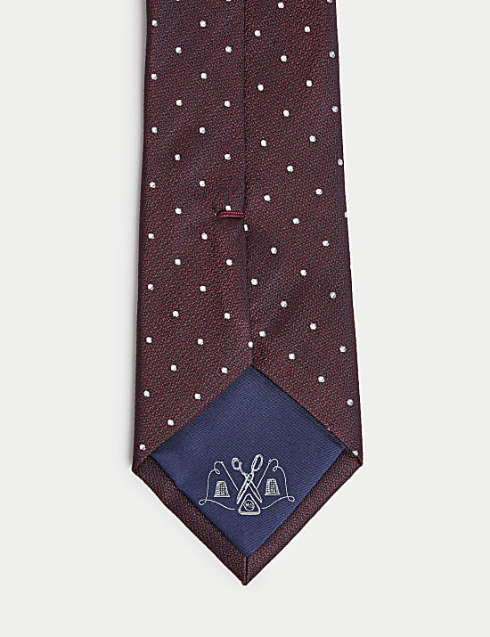 Pure Silk Polka Dot Tie