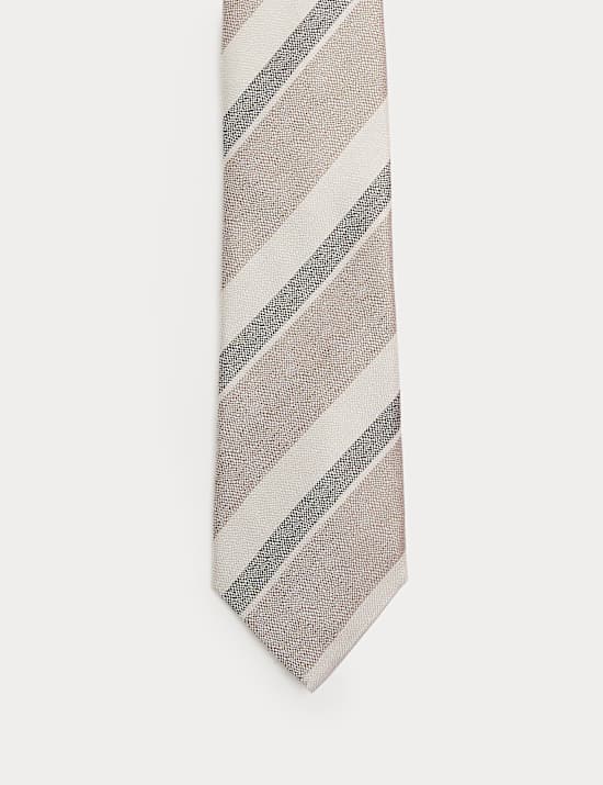 Pure Silk Striped Tie