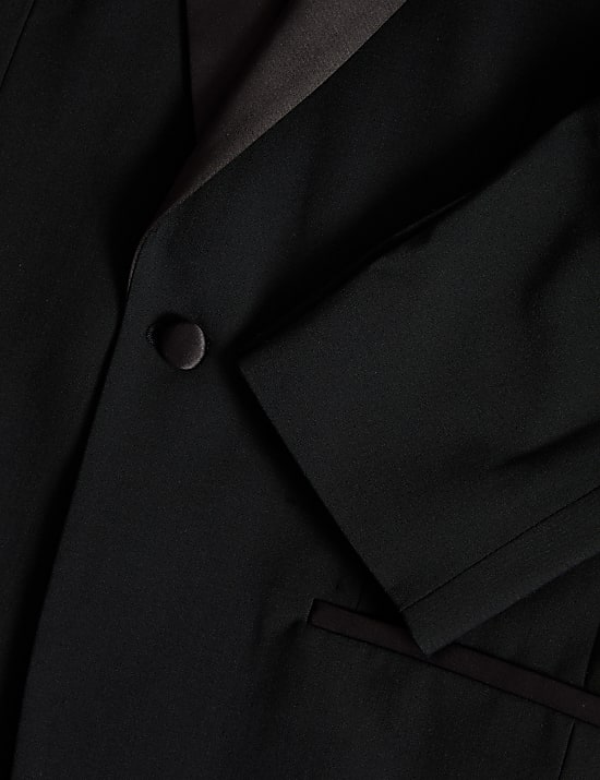 Chaqueta de esmoquin de corte sastre con lana