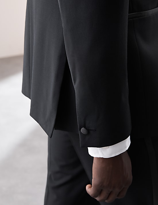 Chaqueta de esmoquin de corte sastre con lana