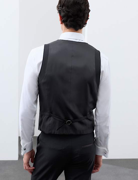 Performance Wool Blend Tuxedo Waistcoat
