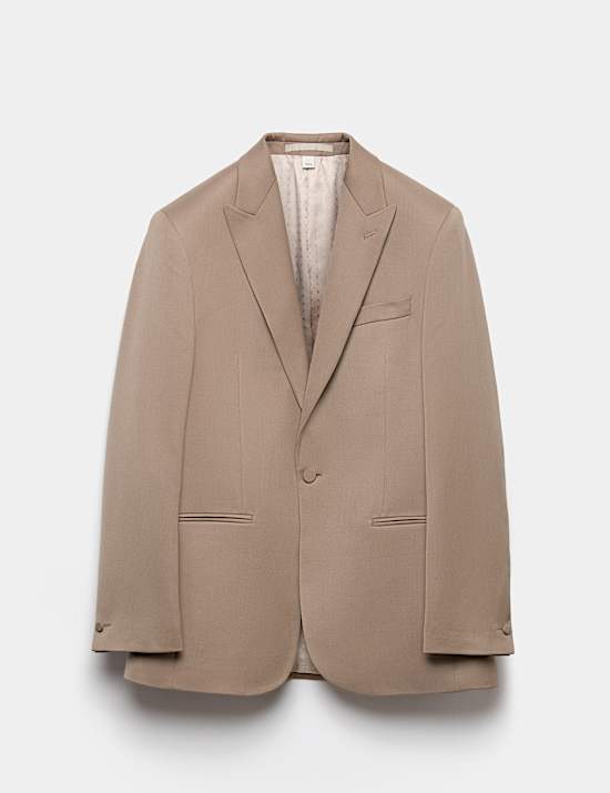 Regular Fit Sateen Stretch Tuxedo Jacket