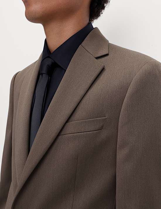 Tailored Fit Sateen Stretch Tuxedo Jacket