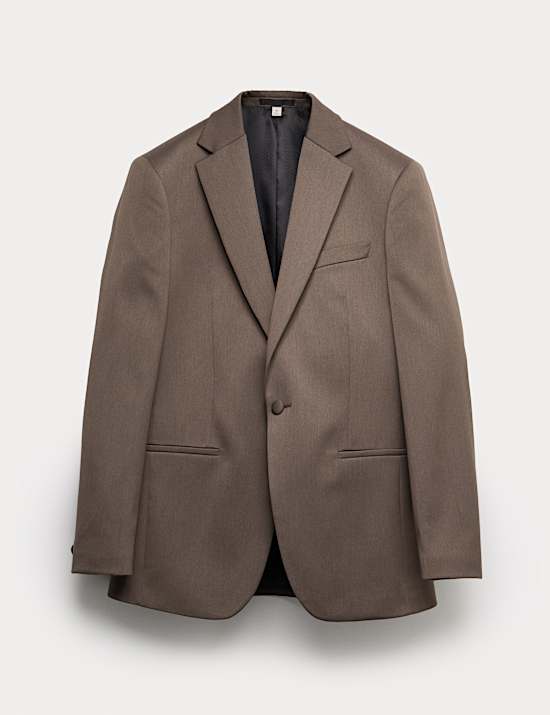 Tailored Fit Sateen Stretch Tuxedo Jacket