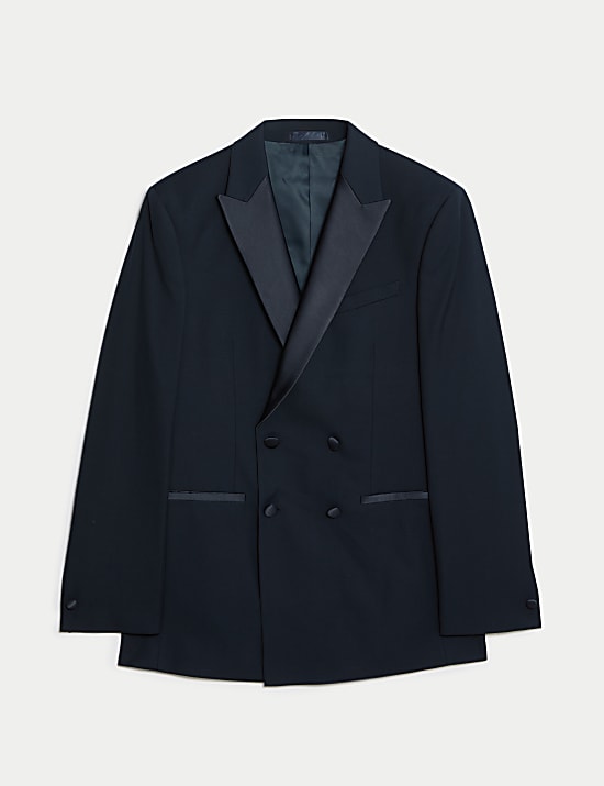 Slim Fit Double Breasted Tuxedo Jacket