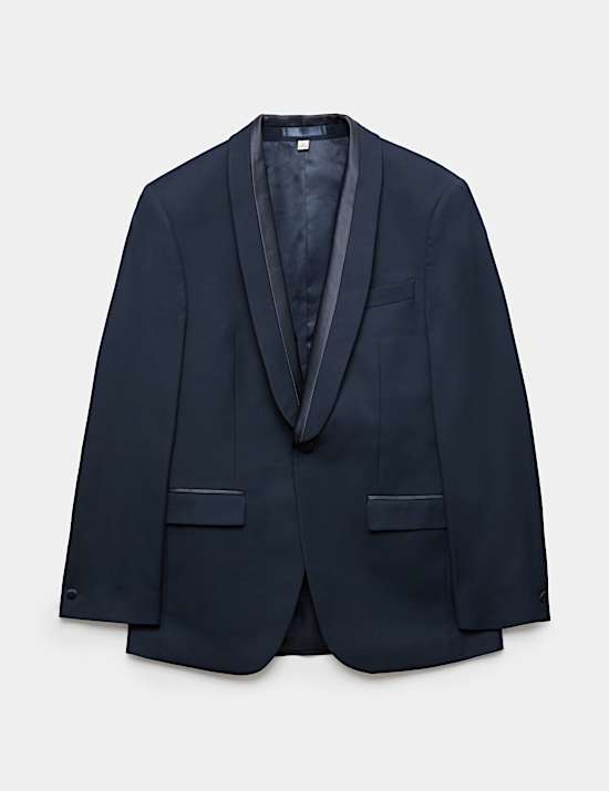 Tailored Fit Shawl Collar Tipped Tux Jacket