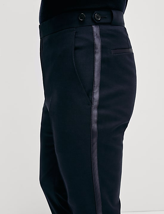 Slim Fit Stretch Tuxedo Trousers