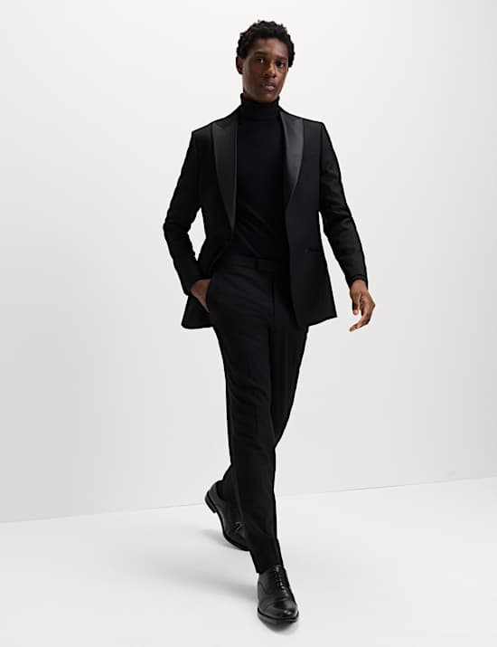 Slim Fit Stretch Tuxedo Trousers