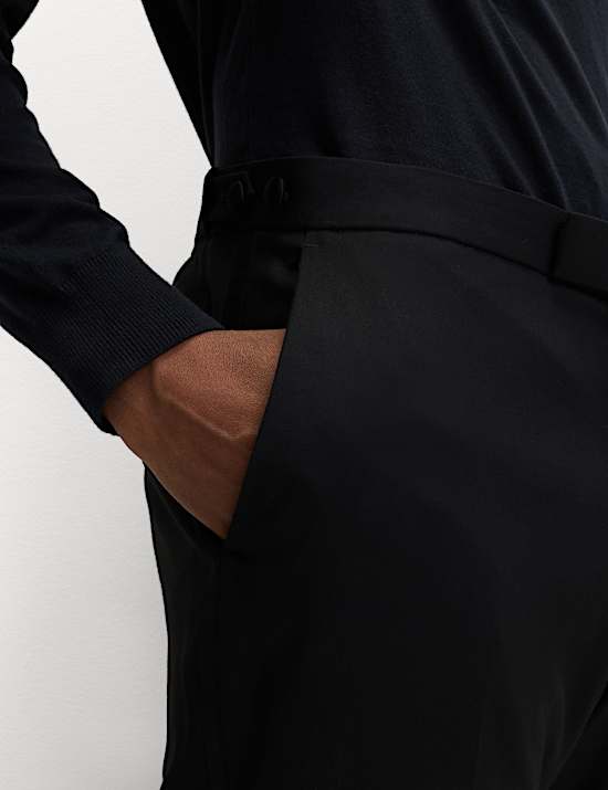 Slim Fit Stretch Tuxedo Trousers