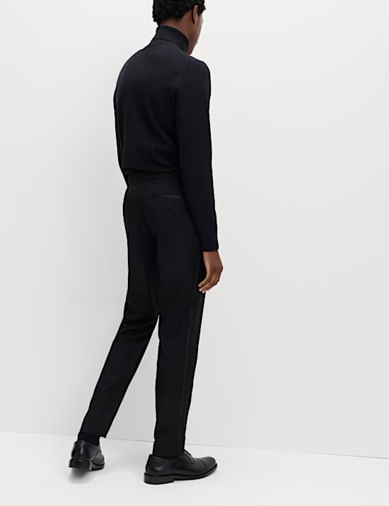 Slim Fit Stretch Tuxedo Trousers