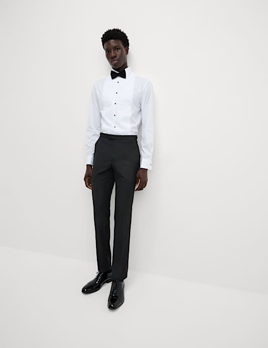 Skinny Fit Stretch Tuxedo Trousers