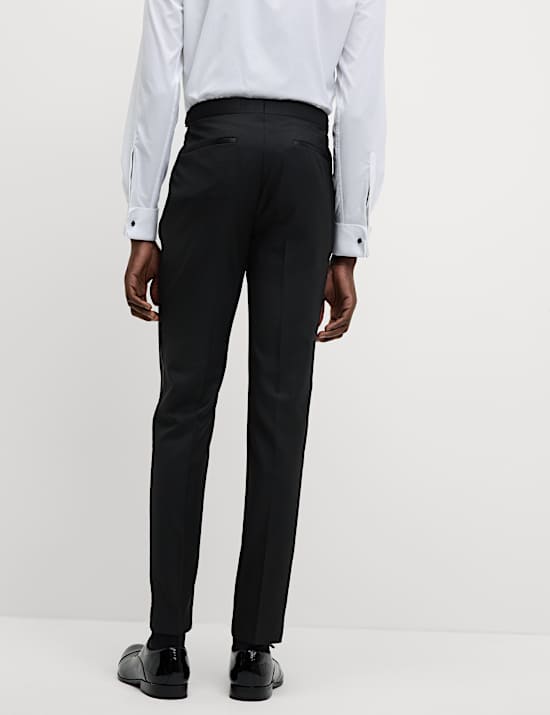 Skinny Fit Stretch Tuxedo Trousers