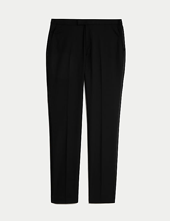 Skinny Fit Stretch Tuxedo Trousers