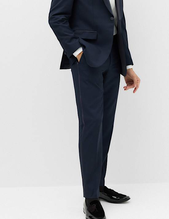 Tailored Fit Tipped Tuxedo Trousers