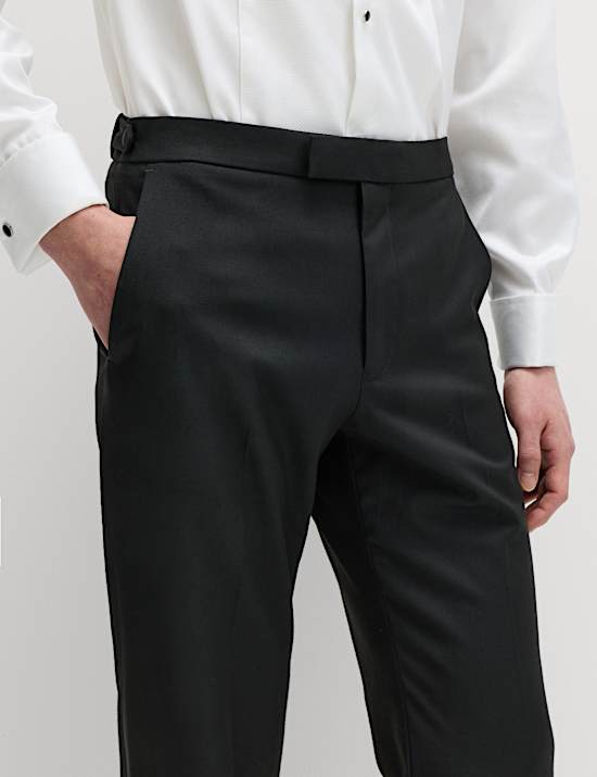 Normal geschnittene Smoking-Hose mit Stretchanteil