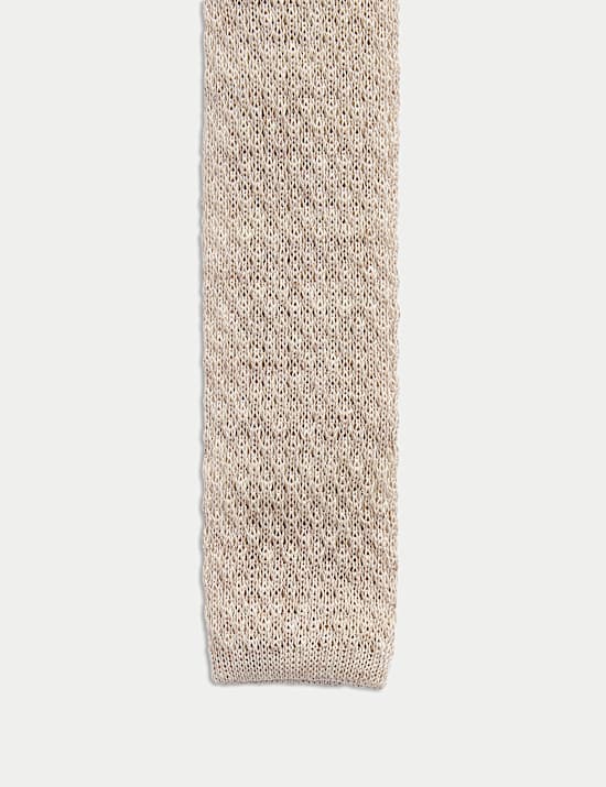 Cravate en maille de lin