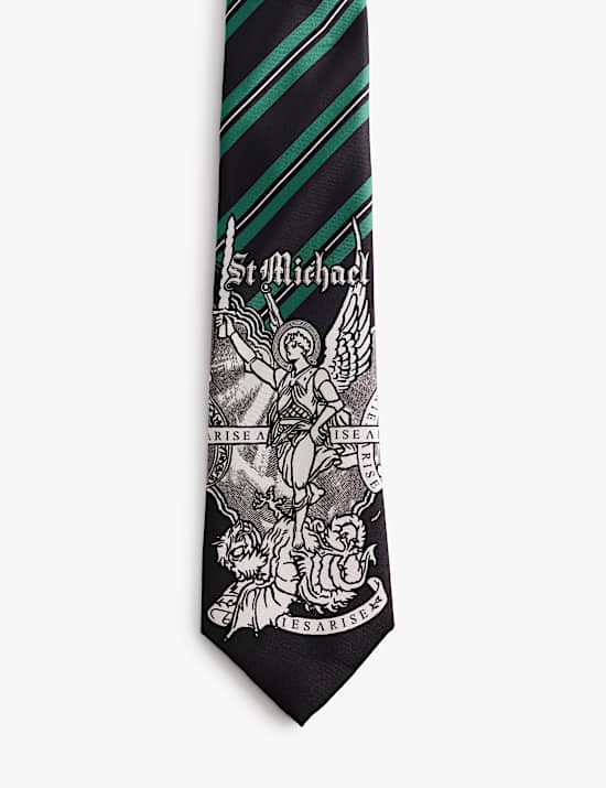 Striped Jacquard Pure Silk Tie