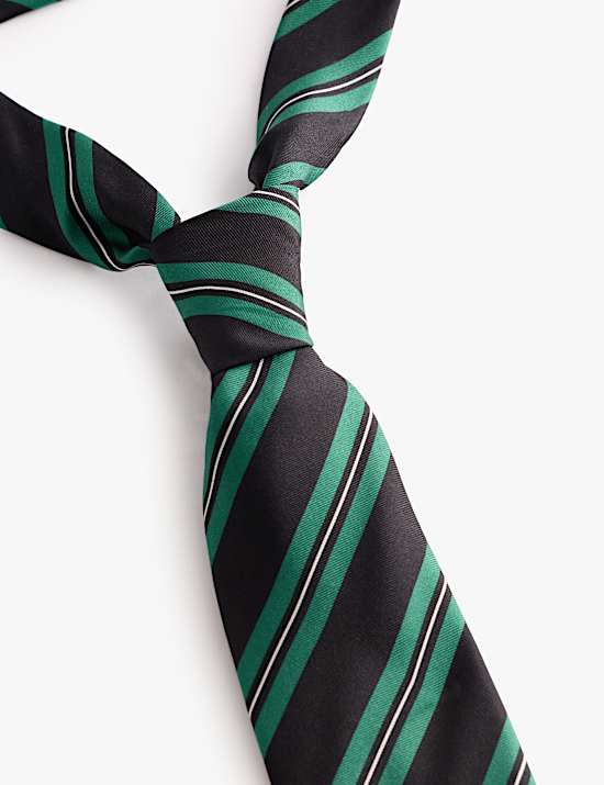 Striped Jacquard Pure Silk Tie