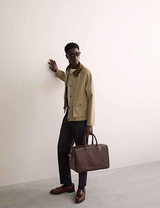 Κοντή καπαρντίνα από 100% βαμβάκι