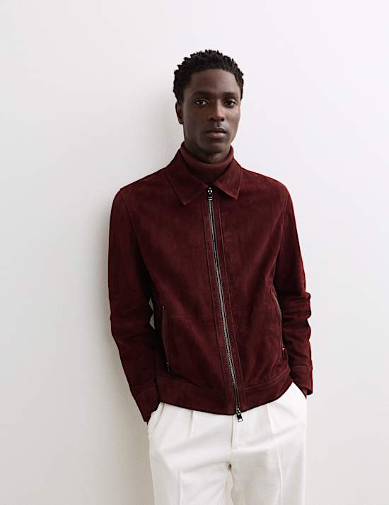 Veste Harrington en cuir