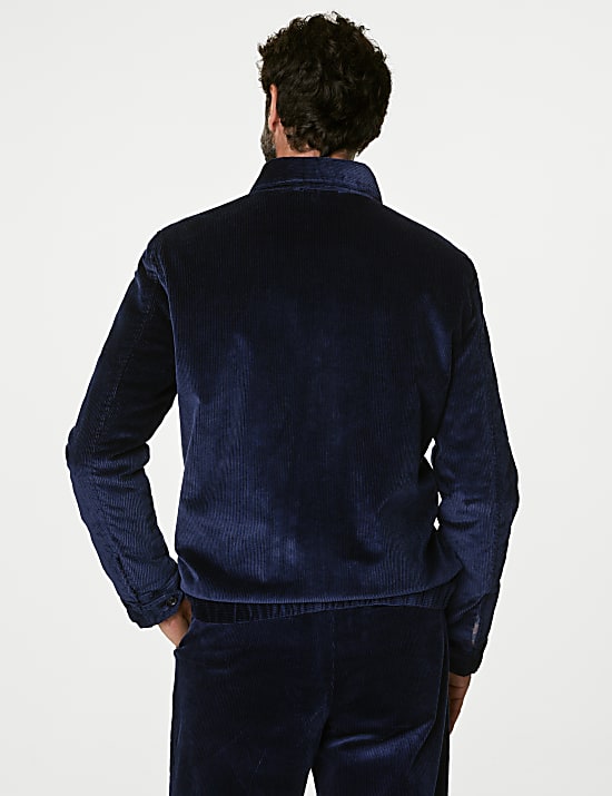 Veste Harrington en velours c&ocirc;tel&eacute;