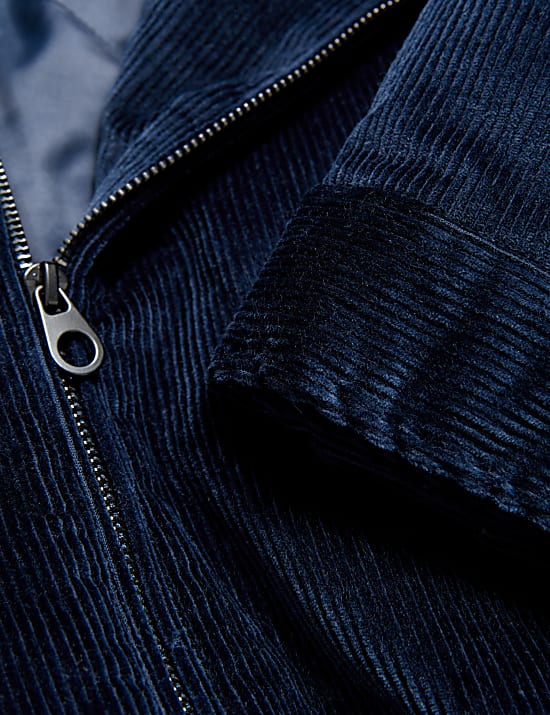 Veste Harrington en velours c&ocirc;tel&eacute;