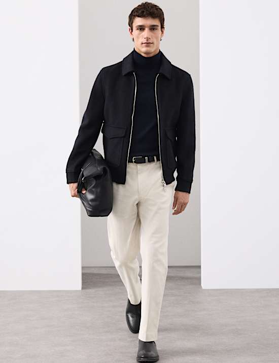 Bomberjacke mit hohem Wollanteil