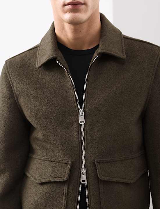 Wool Rich Bomber Jacket