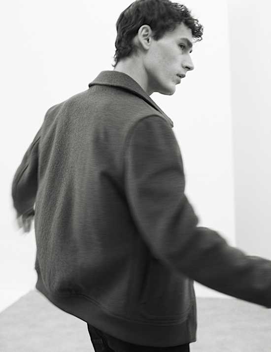 Wool Rich Bomber Jacket