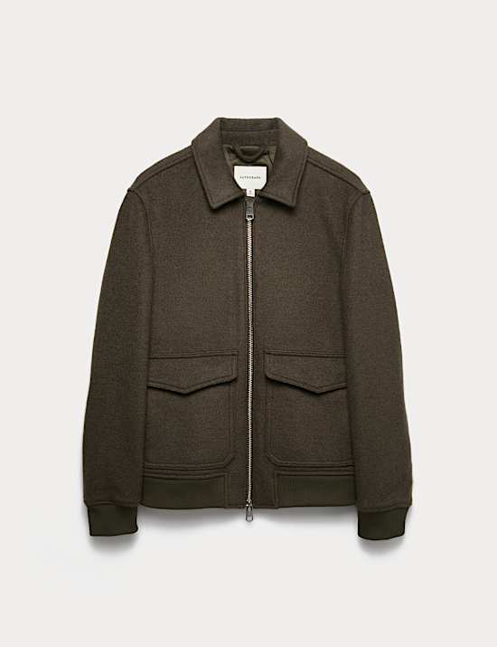 Wool Rich Bomber Jacket