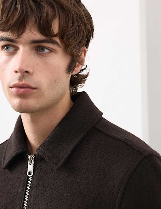 Wool Rich Bomber Jacket