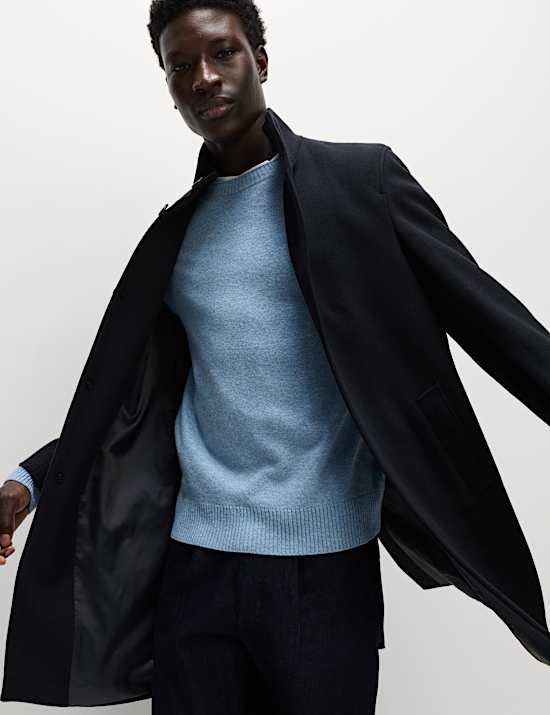 Funnel Neck Overcoat