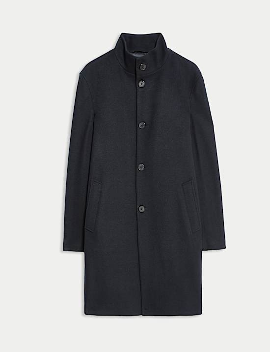 Funnel Neck Overcoat