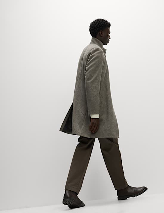 Funnel Neck Overcoat