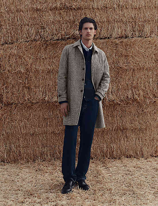 Autojas met textuurdessin, met wol