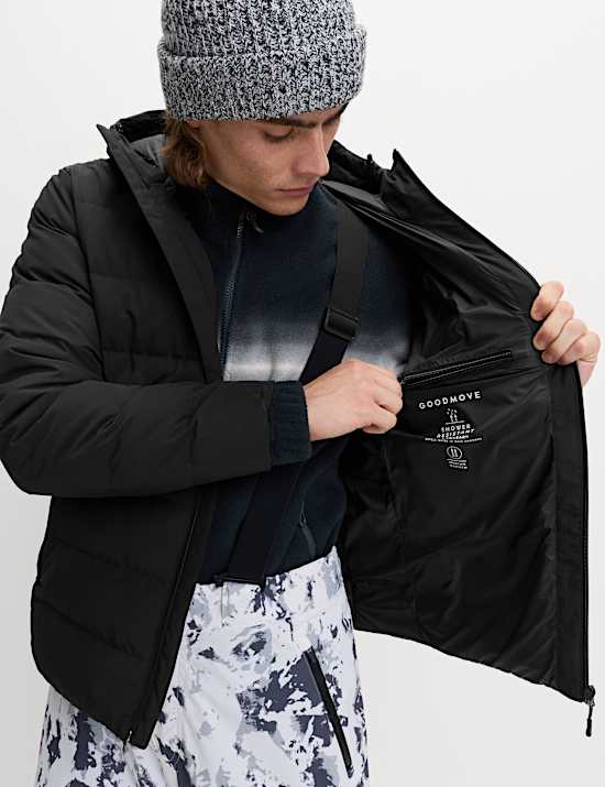 Feather and Down Ski Puffer Jacket
