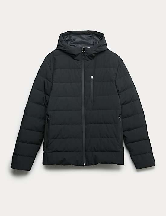 Feather and Down Ski Puffer Jacket