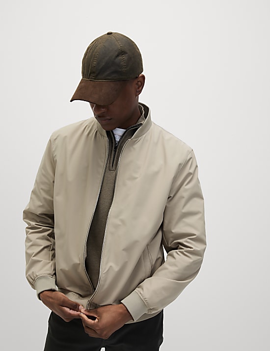 Plain Band Collar Jacket