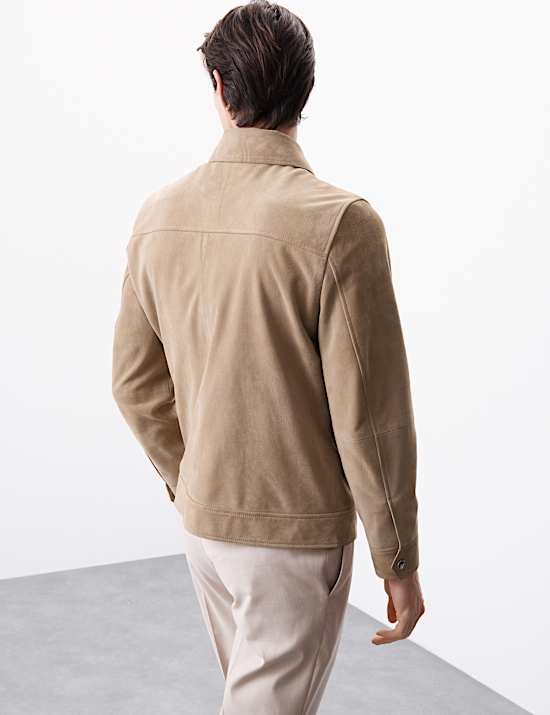 Suede Harrington Jacket