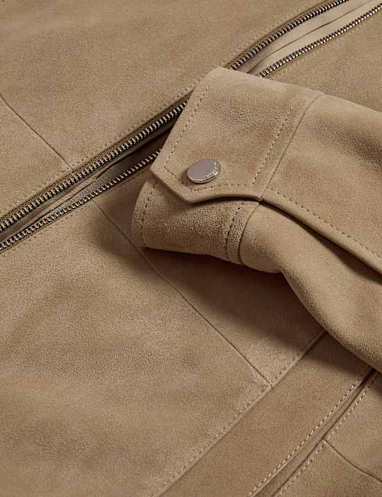 Suede Harrington Jacket