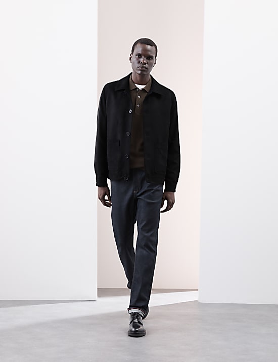 Τζάκετ Harrington από συνθετικό σουέντ