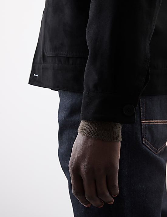 Τζάκετ Harrington από συνθετικό σουέντ