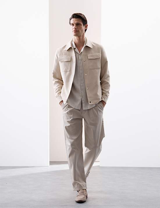 Faux Suede Overshirt