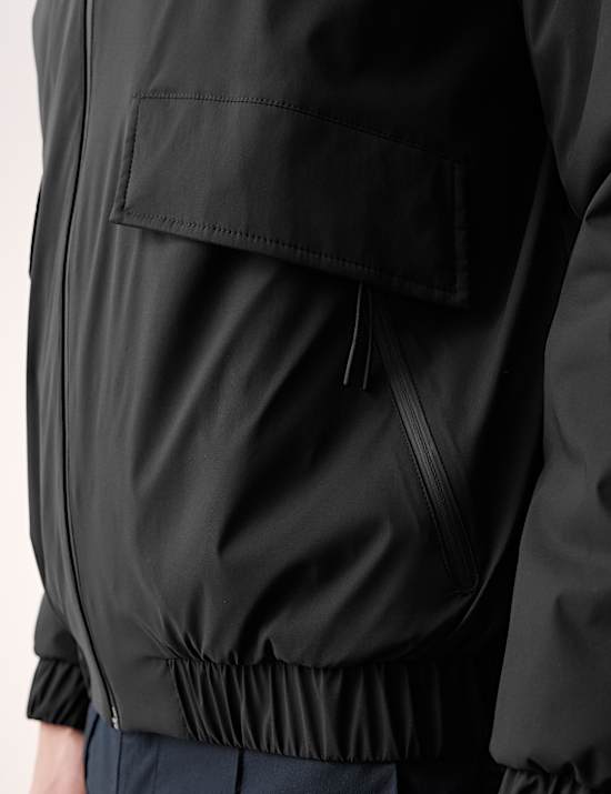 Padded Hooded Bomber Jacket