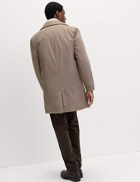 Shirt Collar Mac with Removable Bib