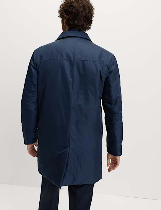 Shirt Collar Mac with Removable Bib